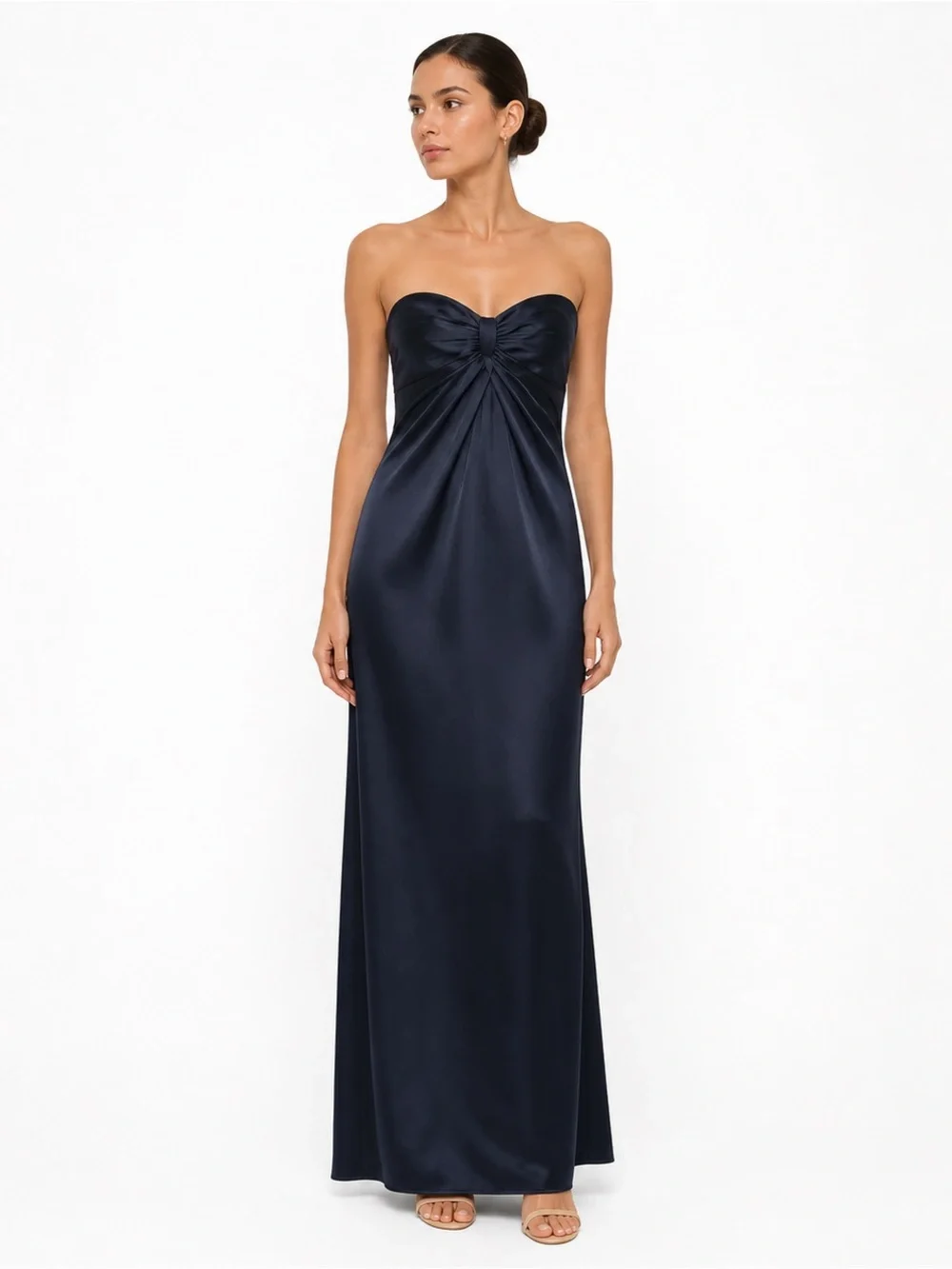 Laundry By Shelli Segal Strapless Navy Evening Dress